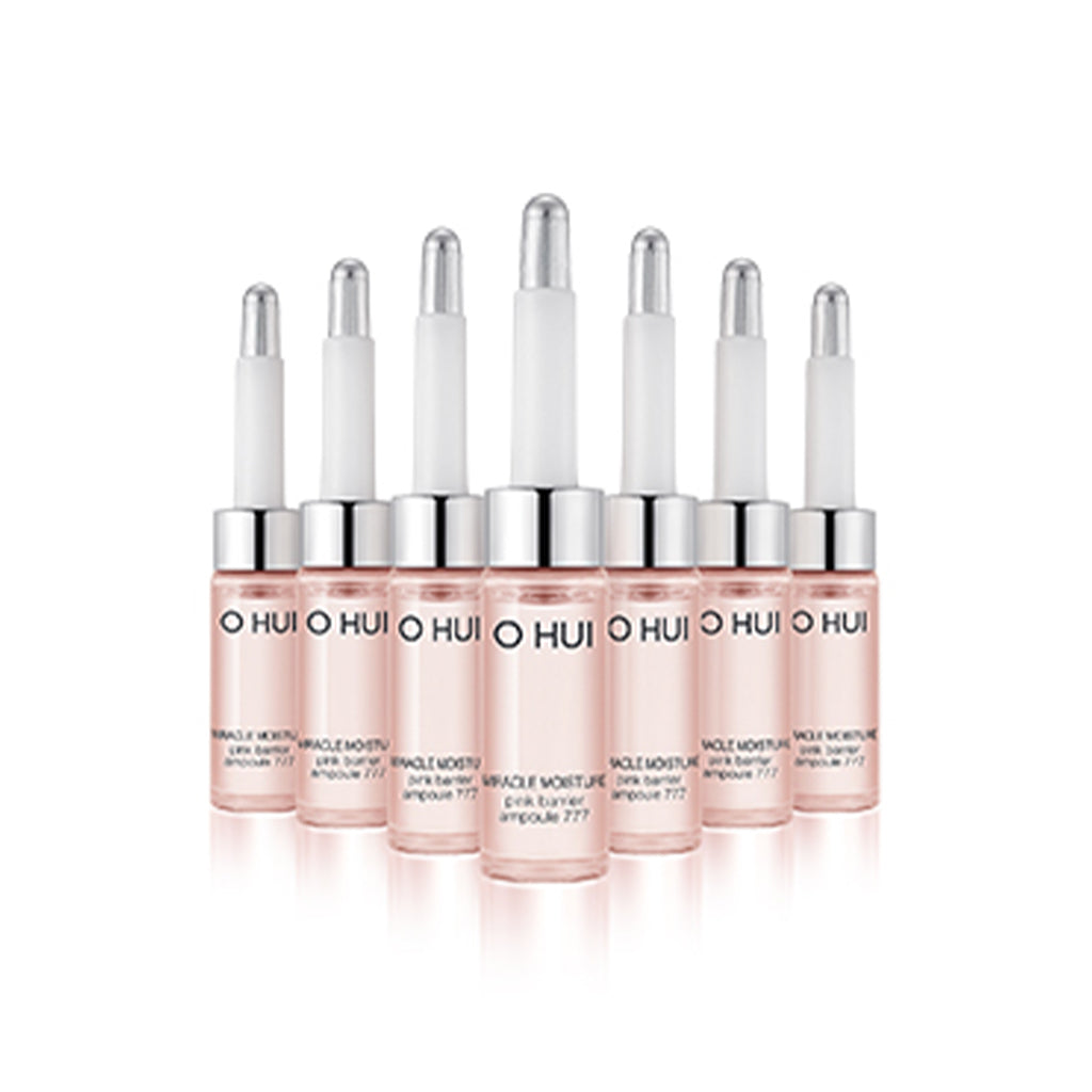O HUI Miracle Moisture Pink Barrier Ampoule 7 ml × 7ea – Siero viso